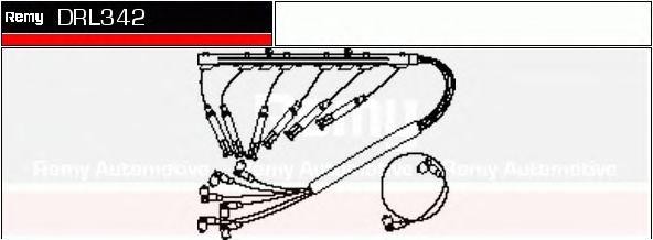 Ккомплект проводов зажигания DRL342 DELCO REMY