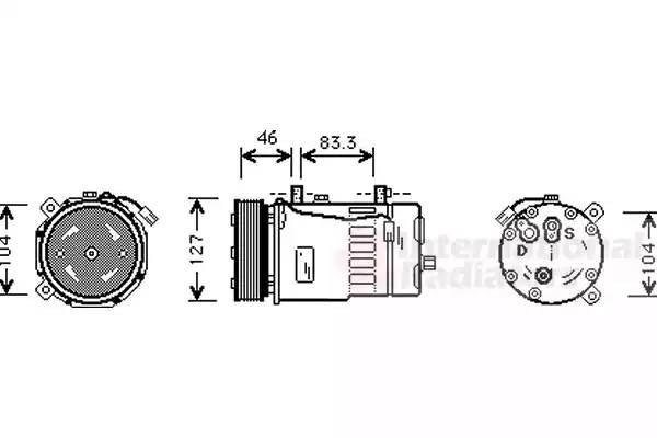 Компрессор, кондиционер 5800K050 VAN WEZEL