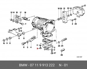 Болт 07 11 9913222 BMW