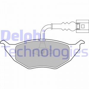 Комплект тормозных колодок, диско LP1736 DELPHI