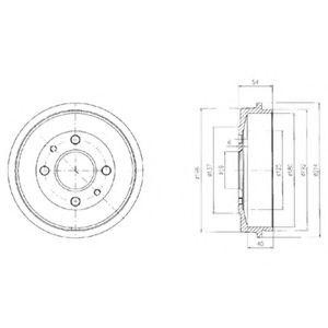 Тормозной барабан BF200 DELPHI
