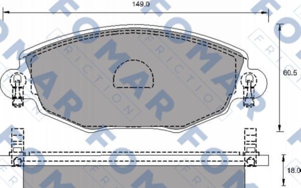 Колодки тормозные дисковые 51684581 ROULUNDS BRAKING