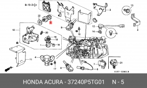 Датчик давления масла 37240P5TG01 HONDA