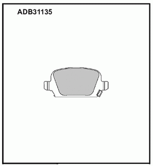 Колодки тормозные дисковые ADB31135 ALLIED NIPPON