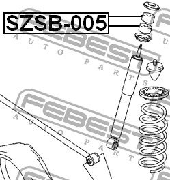 Сайлентблок - втулка амортизатора подвески SZSB-005 FEBEST