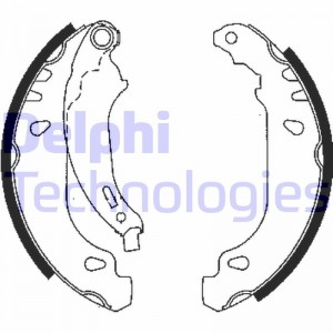 Комплект тормозных колодок LS1844 DELPHI