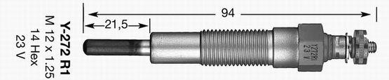 Свеча накаливания 2731 NGK NTK