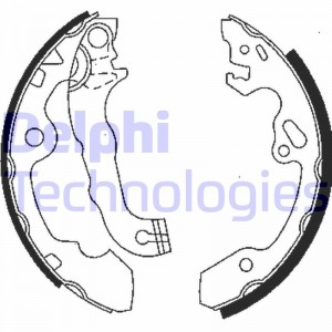 Комплект тормозных колодок LS1850 DELPHI