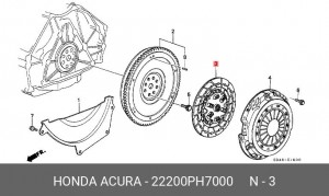 Диск сцепления 22200PH7000 HONDA