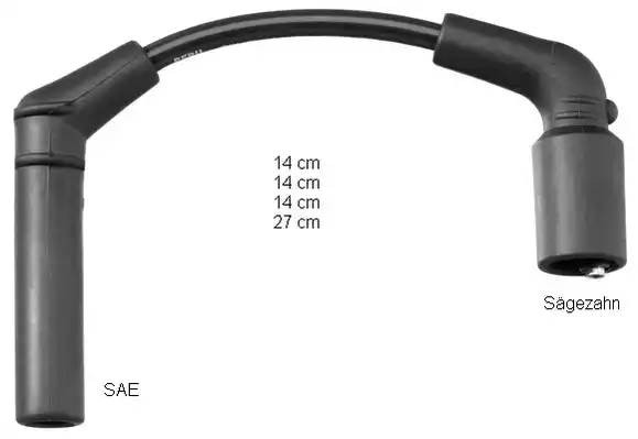 Провода высоковольтные системы зажигания (комплект) ZEF1608 BERU