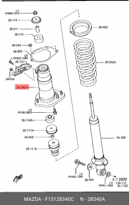 Деталь F151-28-340C MAZDA