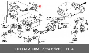 Деталь 77940SELN81 HONDA