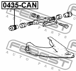 Сайлентблок 0435-CAN FEBEST