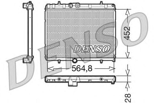 Радиатор, охлаждение двигател DRM21057 DENSO