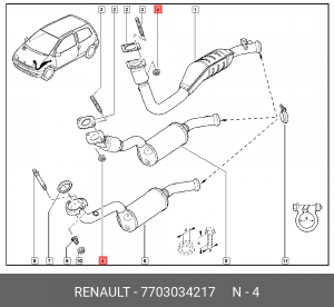 Деталь 7703034217 RENAULT