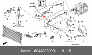 Пневматический выключатель, кондиционер 80440SS0901 HONDA