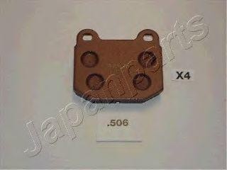 Комплект тормозных колодок, диско PP-506AF JAPAN PARTS GROUP