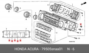 Лампа 79505SNAA01 HONDA