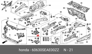 Деталь 60630SEAE00ZZ HONDA