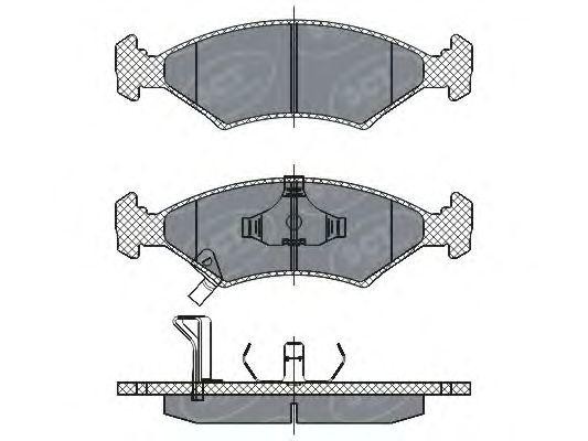 Комплект тормозных колодок, диско SP266 SCT