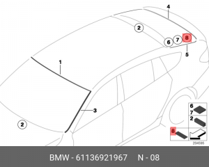 Контакт разъёма 61136921967 BMW