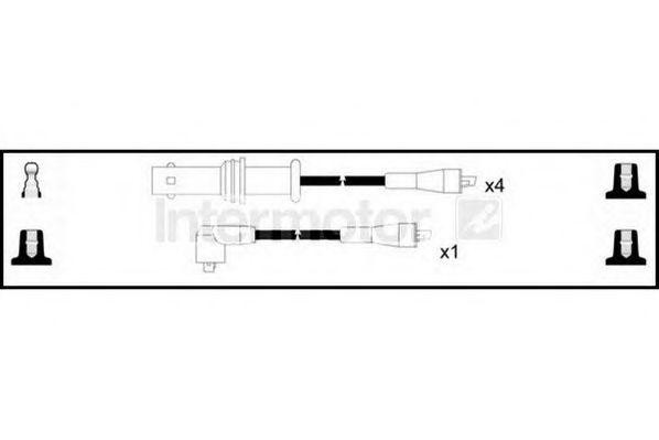 Ккомплект проводов зажигания 73846 STANDARD