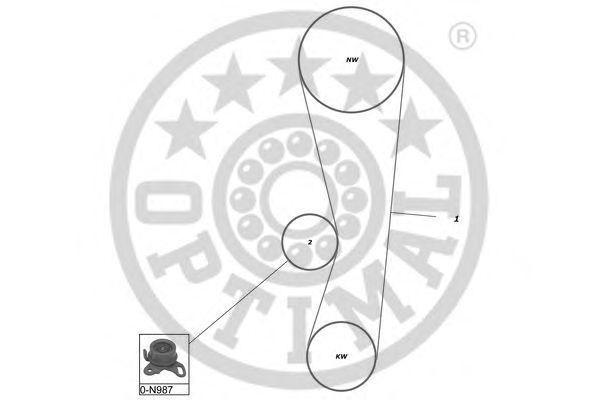 Комплект ремня ГРМ SK-1234 OPTIMAL