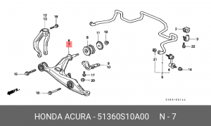 Рычаг независимой подвески колеса, подвеска колеса 51360-S10-A00 HONDA