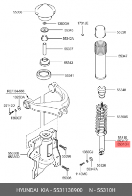 Амортизатор 55311-38900 HYUNDAI KIA