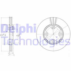 Тормозной диск BG2404 DELPHI