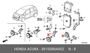 Сигнал звуковой 38150SNAX02 HONDA