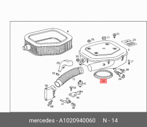 Деталь A 102 094 00 60 MERCEDES BENZ