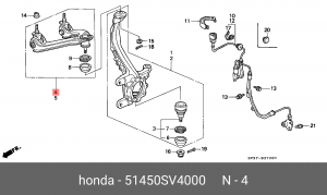 Рычаг независимой подвески колеса, подвеска колеса 51450-SV4-000 HONDA