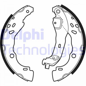 Комплект тормозных колодок LS1968 DELPHI