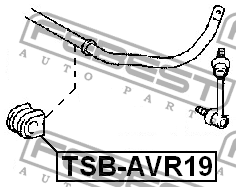 Втулка стабилизатора TSB-AVR19 FEBEST