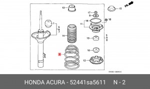 Пружина ходовой части 52441SA5611 HONDA