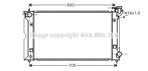 Радиатор, охлаждение двигател TO2351 AVA