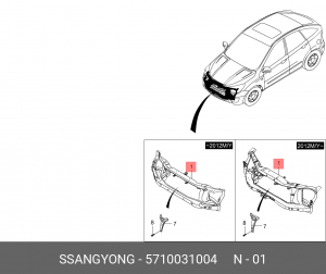 Деталь 5710031004 SSANG YONG