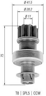 Бендикс стартера 940113020316 MAGNETI MARELLI
