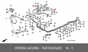 Топливный фильтр 16010SL5A30 HONDA