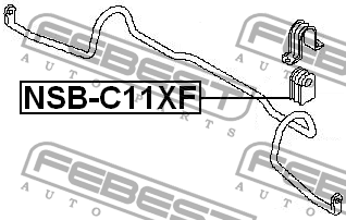 Втулка стабилизатора NSB-C11XF FEBEST