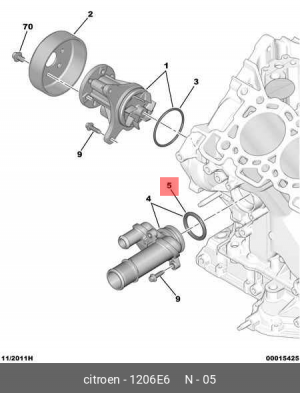 Прокладка, впускной коллектор 1206.E6 CITROEN PEUGEOT