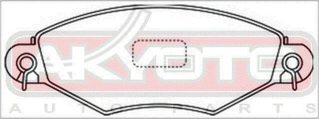 Колодки тормозные дисковые AKD-0178 AKYOTO