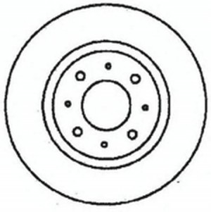 Тормозной диск 561680B BENDIX JURID