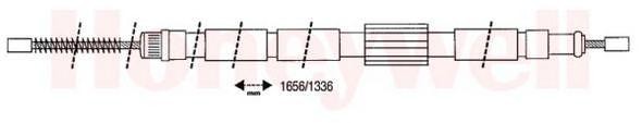 Трос, стояночная тормозная система 432680B BENDIX JURID