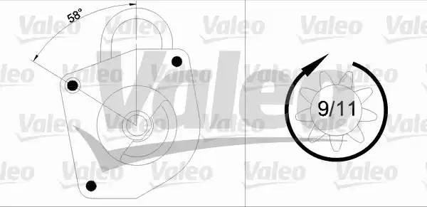 Стартер 436033 VALEO PHC