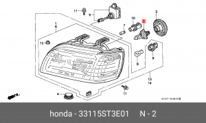 Лампа 33115ST3E01 HONDA