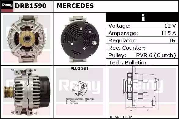 Генератор DRB1590 DELCO REMY