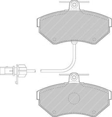 Комплект тормозных колодок, диско FSL1451 FERODO