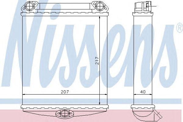 Теплообменник, отопление салона 72026 NISSENS